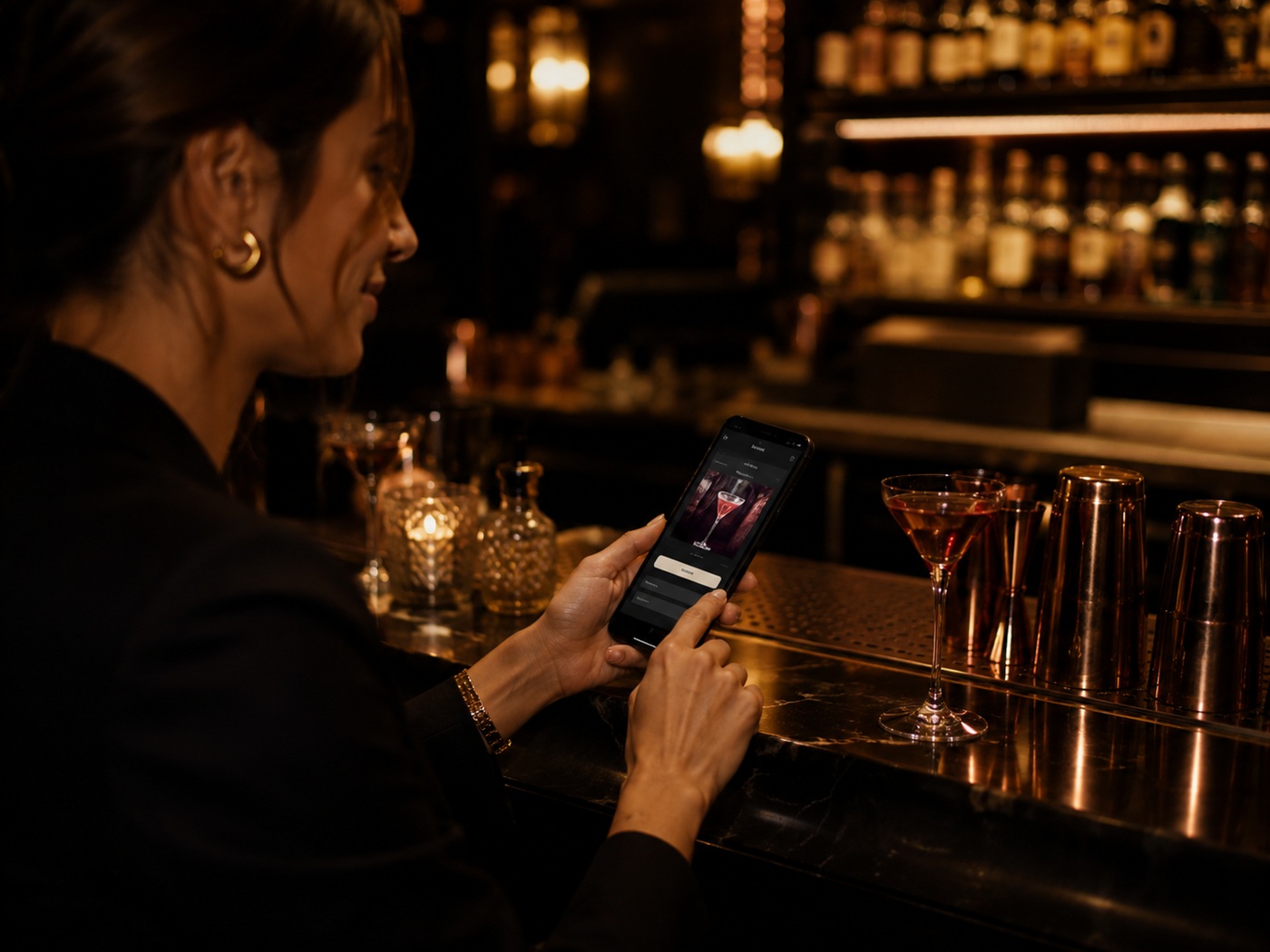 Cocktail event flyer being added to a digital platform